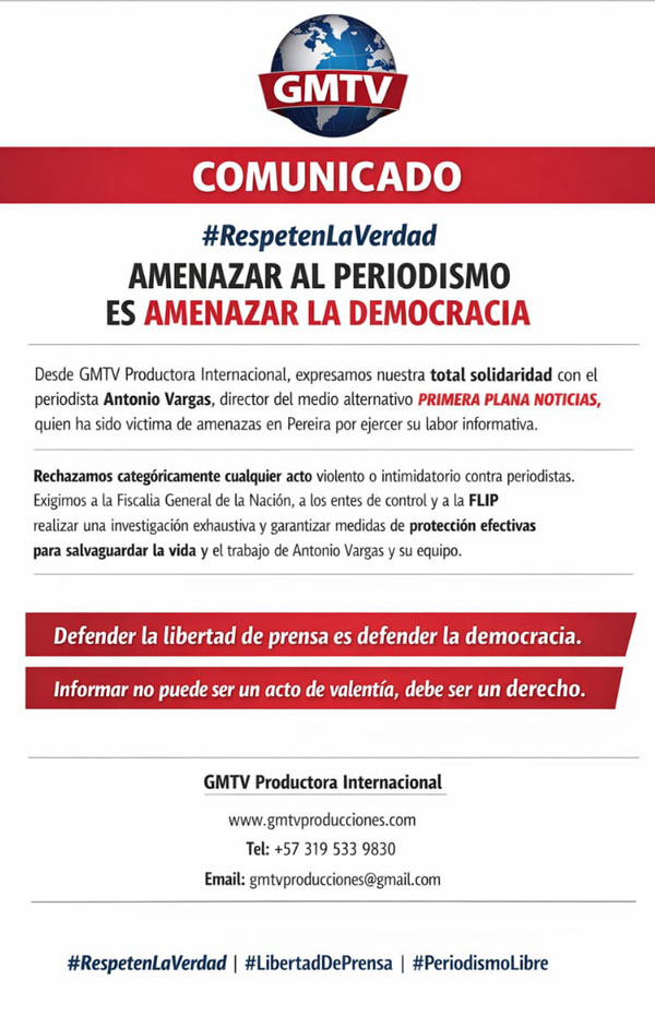 amenaza a periodista